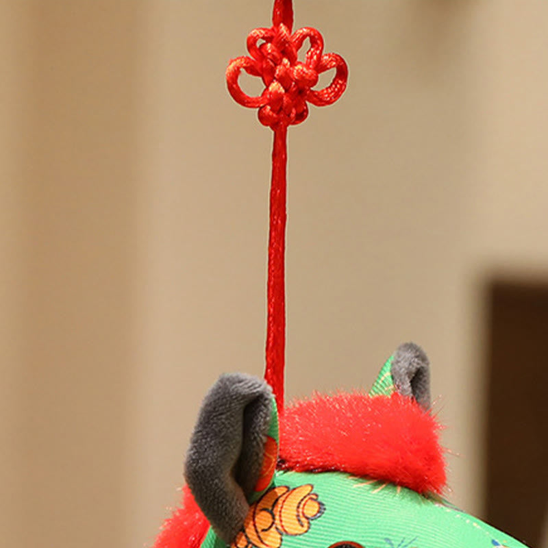 馬年用Buddha Stones赤紐中国結び 吊り下げ飾り - image 14