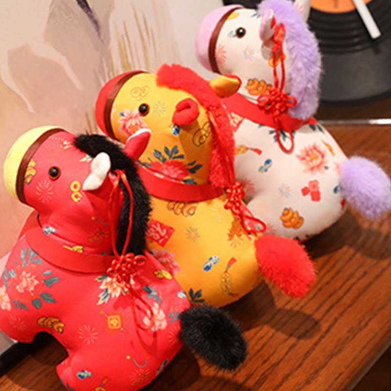 馬年用Buddha Stones赤紐中国結び 吊り下げ飾り - image 18