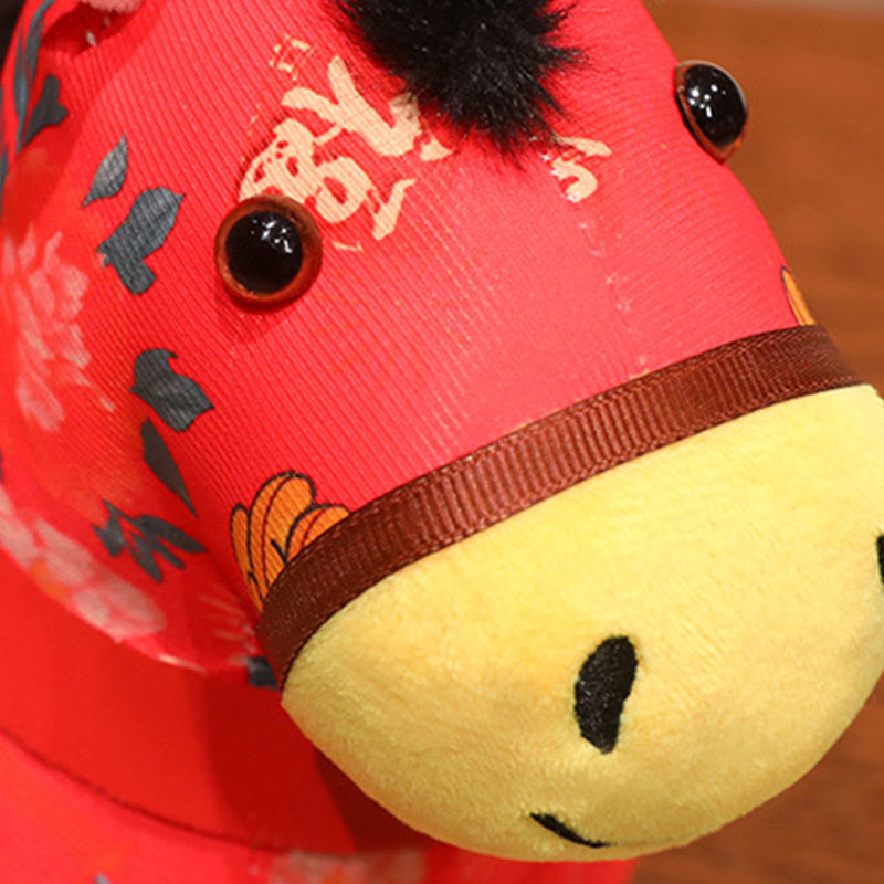 馬年用Buddha Stones赤紐中国結び 吊り下げ飾り - image 9