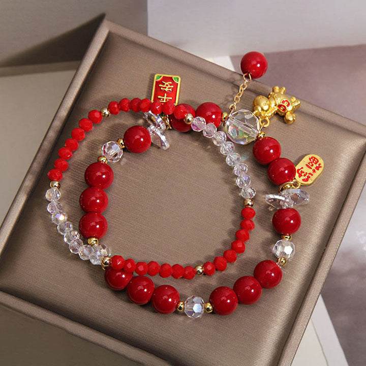 Buddha Stones午年インゴット豊かさのブレスレット - image 1