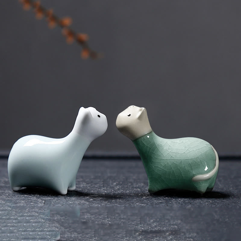 Buddha Stones十二支 陶器 ティーペット ホームデコレーション - image 36