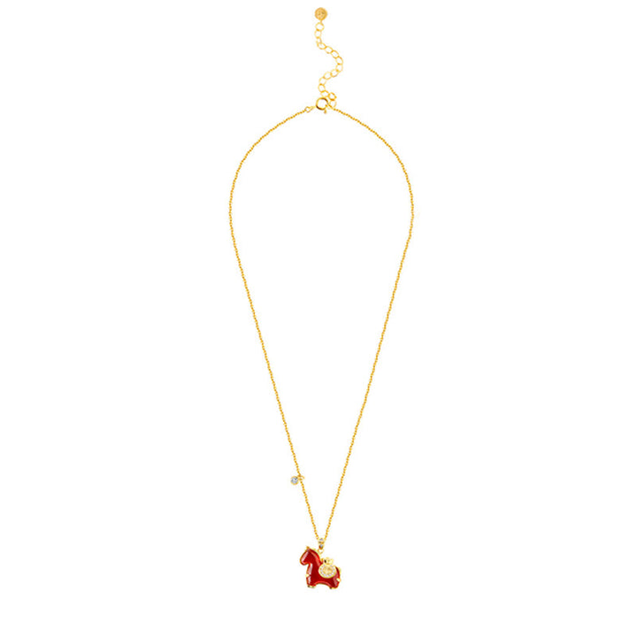 Buddha Stones午年 赤瑪瑙 福の字 自信のネックレスペンダント - image 8