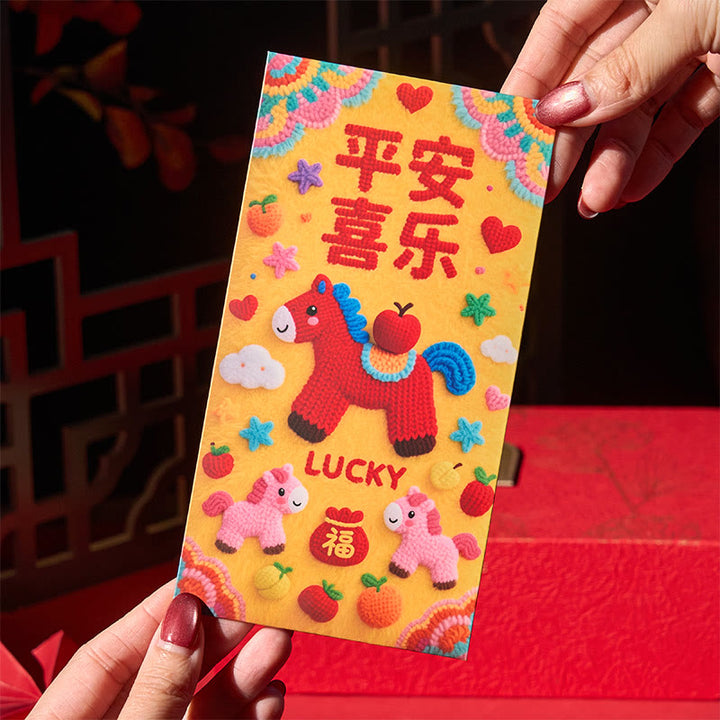 Buddha Stones午年 2026 新年 幸運 6個 刺繍 中国製 赤封筒 - image 4