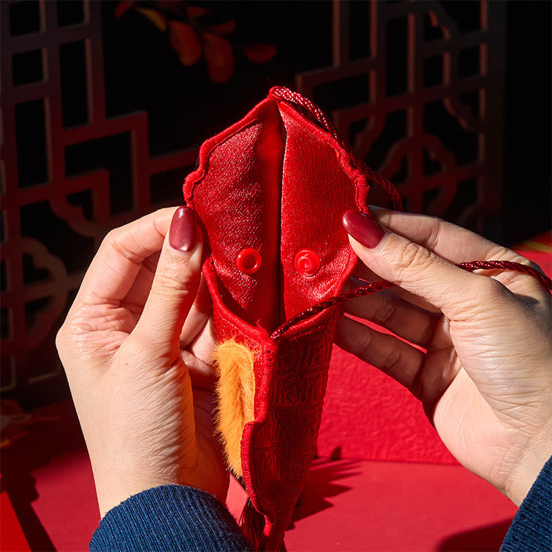 Buddha Stones、馬年2026年新年福文字タッセル刺繍、中国の赤い封筒 - image 4