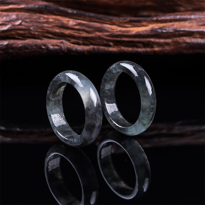 Buddha Stones 翡翠の豊かさと幸運の豊かさの指輪 - image 7