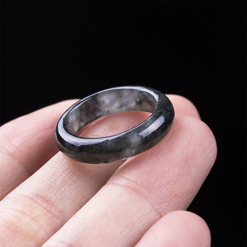 Buddha Stones 翡翠の豊かさと幸運の豊かさの指輪 - image 4