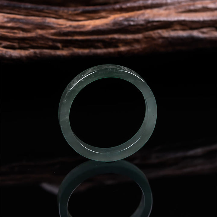 Buddha Stones 翡翠の豊かさと豊かさリング。複数のサイズをご用意しております。 - image 2