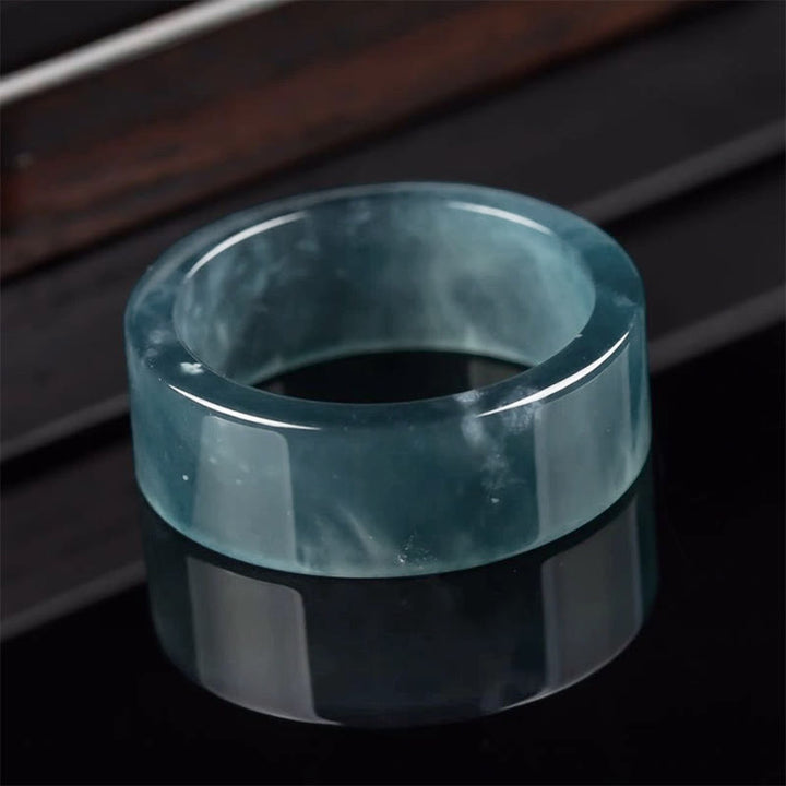 Buddha Stones 翡翠の幸運と豊穣の豊かさの指輪 - image 2