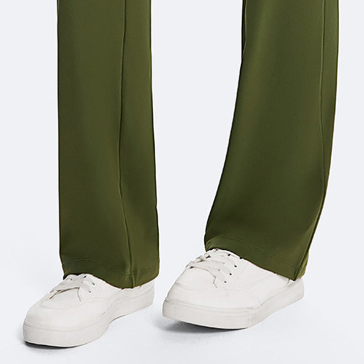 Buddha Stones スポーツフィットネスヨガ用無地クロップホルターバックレスノースリーブトップスストレートレッグパンツ - image 13