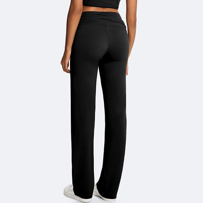 Buddha Stones スポーツフィットネスヨガ用無地クロップホルターバックレスノースリーブトップスストレートレッグパンツ - image 24