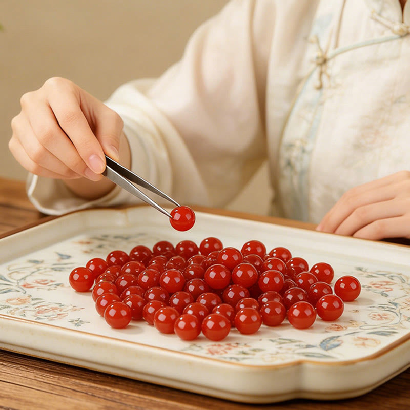 Buddha Stones 午年 南 赤瑪瑙成就のブレスレット - image 9