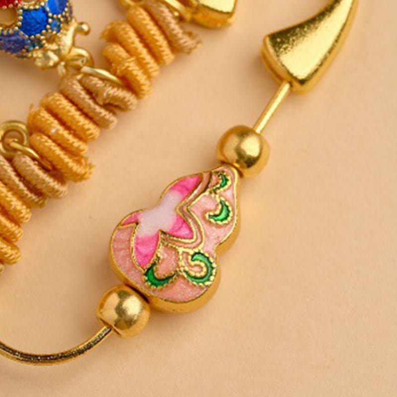 Buddha Stones 馬年福文字蓮華幸運繁栄を引き寄せる如意ハンドル平和のお守りチャーム幸運ブローチ - image 6