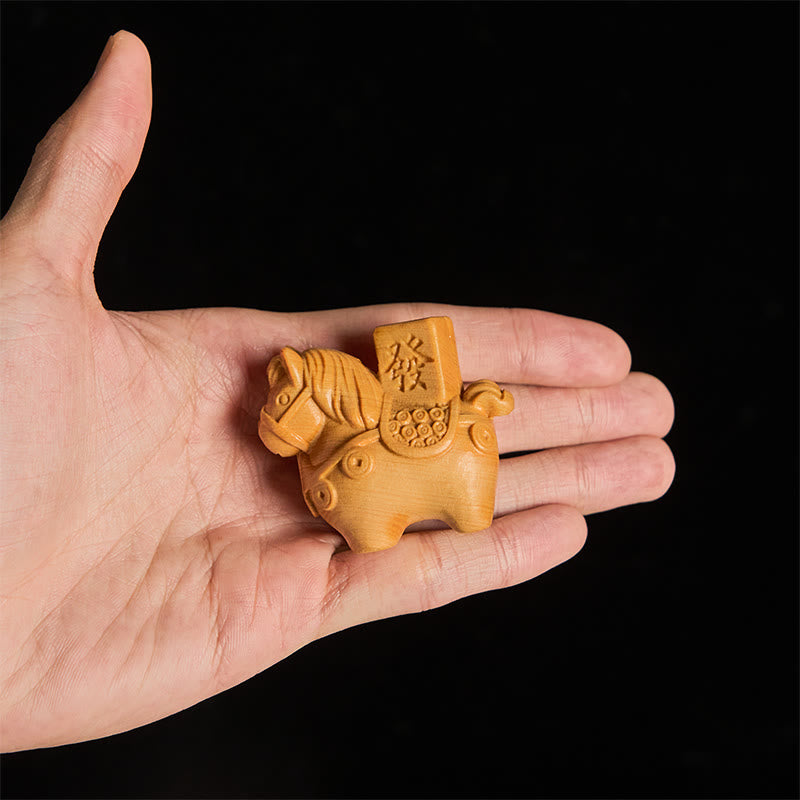 Buddha Stones午年 金持ちになる 緑白檀小葉紫檀菩提樹 動物 ポジティブな装飾 - image 13