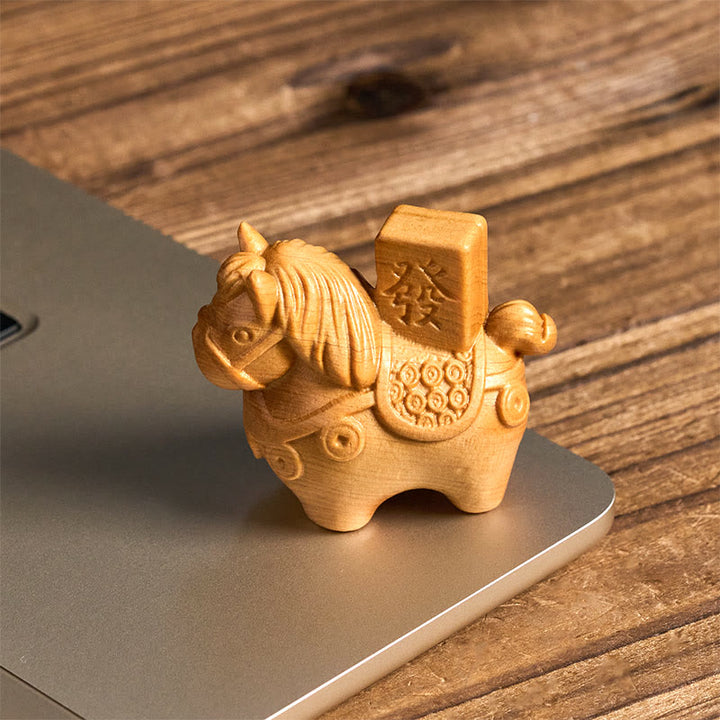 Buddha Stones午年 金持ちになる 緑白檀小葉紫檀菩提樹 動物 ポジティブな装飾 - image 10