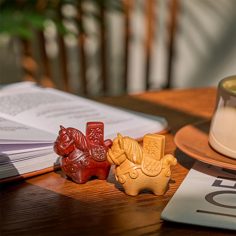 Buddha Stones午年 金持ちになる 緑白檀小葉紫檀菩提樹 動物 ポジティブな装飾 - image 22