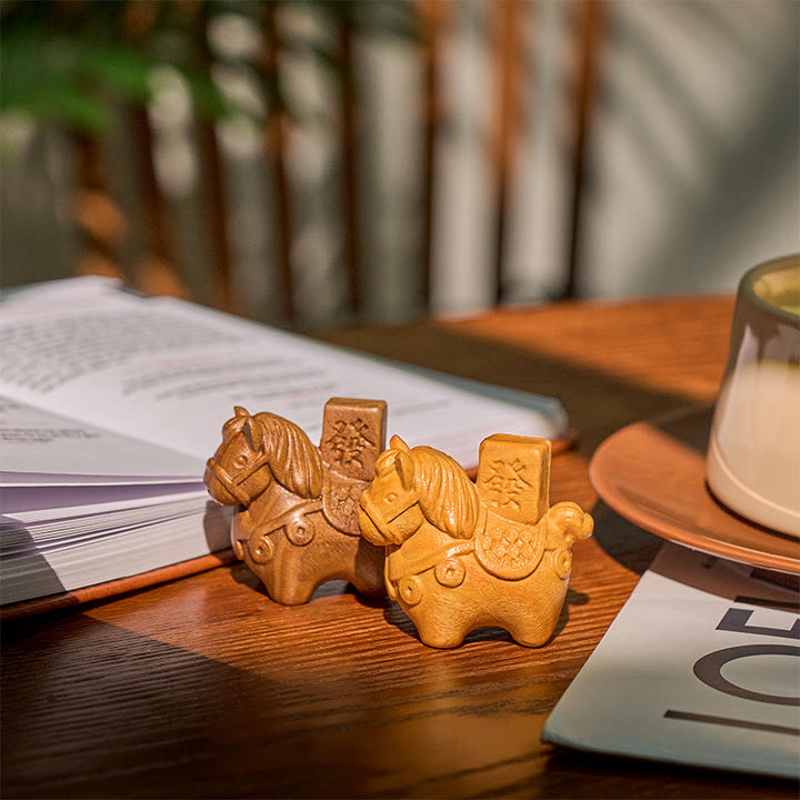 Buddha Stones午年 金持ちになる 緑白檀小葉紫檀菩提樹 動物 ポジティブな装飾 - image 21