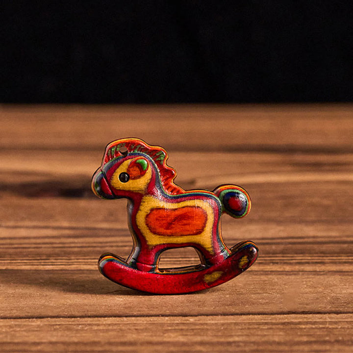 Buddha Stones、午年銅貨、レインボーユーカリ、創造性デスクデコレーション - レインボーユーカリ（38×39×12.5mm） - image 0