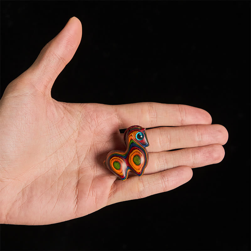 午年Buddha Stones彫刻唐馬レインボーユーカリ創造性デスク装飾 - image 5