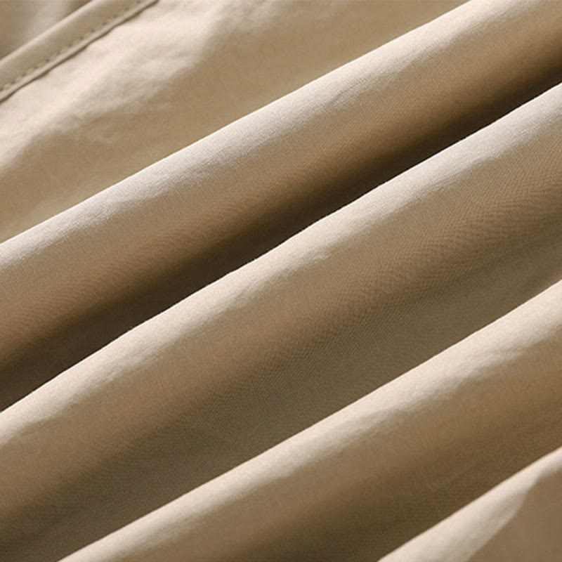 Buddha Stones 夏用シンプル無地ハイウエストプリーツレディースハーレムパンツ（ポケット付き） - image 15