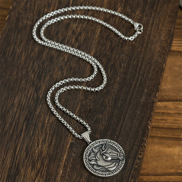 Buddha Stones馬年 チタン鋼 バランスネックレス ペンダント - image 4