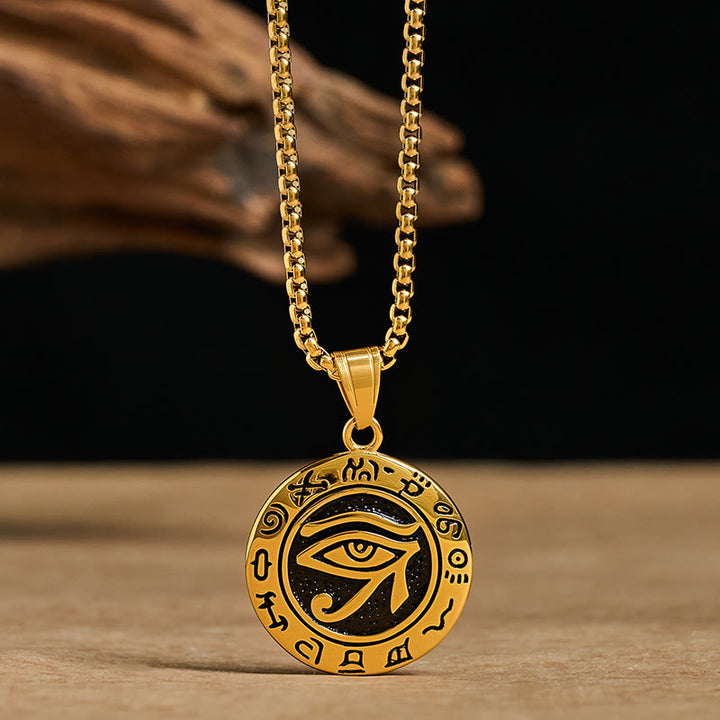 Buddha Stonesチタンスチール イービルアイ バランス ネックレス ペンダント - image 8