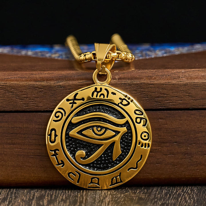 Buddha Stonesチタンスチール イービルアイ バランス ネックレス ペンダント - image 10