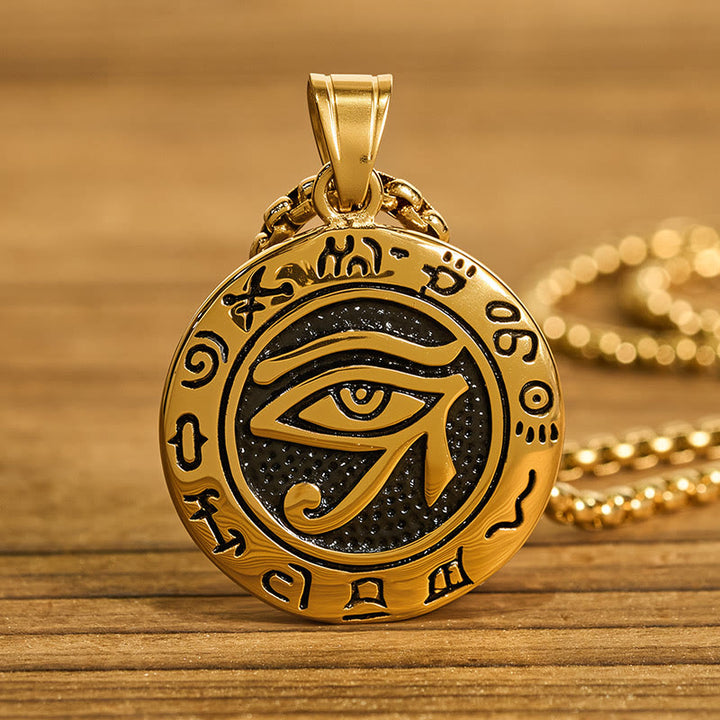 Buddha Stonesチタンスチール イービルアイ バランス ネックレス ペンダント - image 9