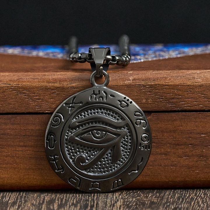 Buddha Stonesチタンスチール イービルアイ バランス ネックレス ペンダント - image 15