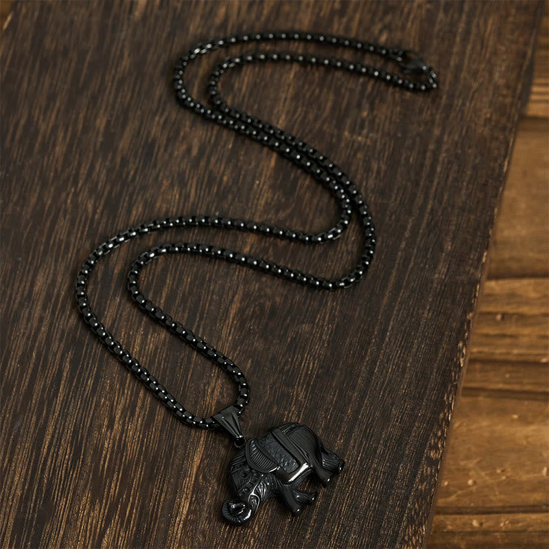 Buddha Stonesチタン鋼象強化ネックレスペンダント - image 16