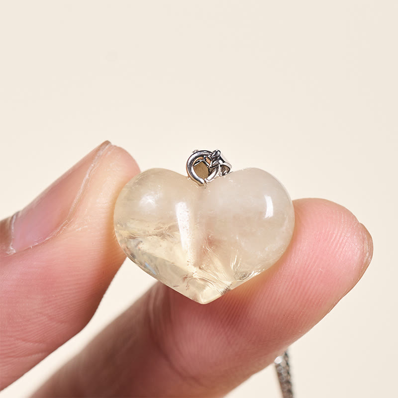 Buddha Stonesハートデザインアメジストトパーズピンククリスタルオパールタイガーアイホワイトクリスタルレッドジャスパーアマゾナイトグリーンアベンチュリンブラックオブシディアンシトリンバランスネックレスペンダント - image 45