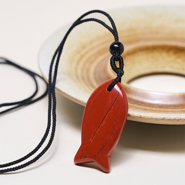 Buddha Stones鯉クリスタル インド瑪瑙 アメジスト トパーズ レッドジャスパー成就温もり ネックレス ペンダント - image 20