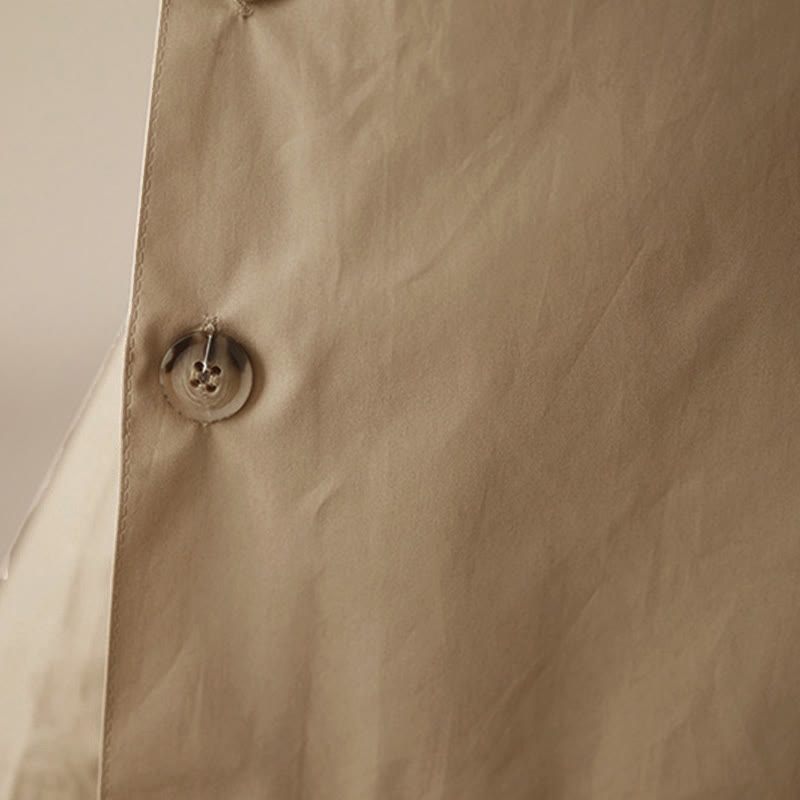 Buddha Stones プレーンなボタン付きサイドデザインカプリクロップドレディースワイドレッグパンツ（ポケット付き） - image 25