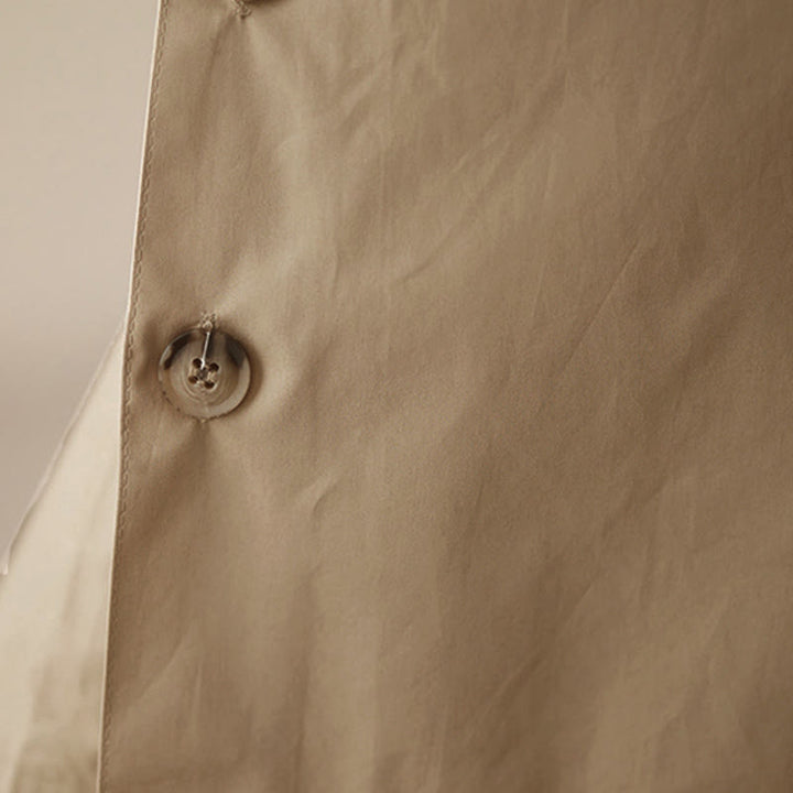 Buddha Stones プレーンなボタン付きサイドデザインカプリクロップドレディースワイドレッグパンツ（ポケット付き） - image 25