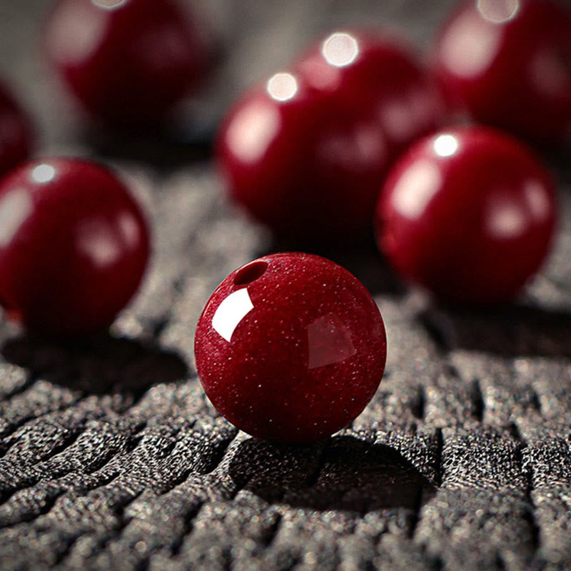 Buddha Stones 午年の辰砂の良縁祈願ブレスレット - image 12