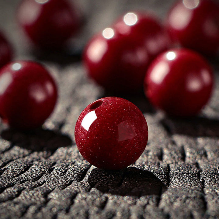 Buddha Stones 午年の辰砂の良縁祈願ブレスレット - image 12