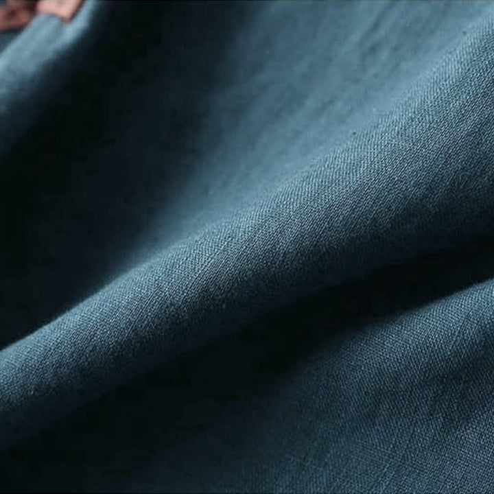 Buddha Stonesレトロフラワー刺繍デザイン長袖レディースシャツ - image 11
