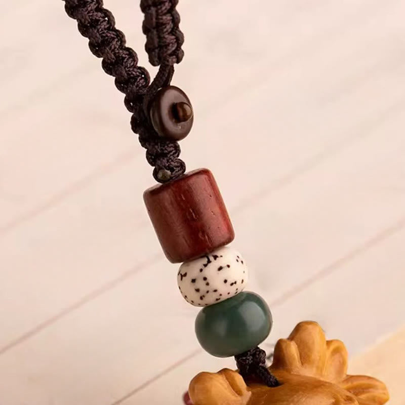 Buddha Stones 午年 紅檀 星月 菩提樹良縁祈願キーホルダー - image 27