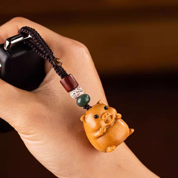 Buddha Stones 午年 紅檀 星月 菩提樹良縁祈願キーホルダー - image 45