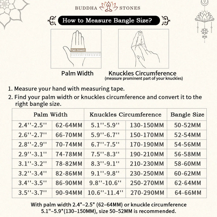 Buddha Stones 織り交ぜたループ模様の銅製バランス幸運オープンカフブレスレットバングル - image 5