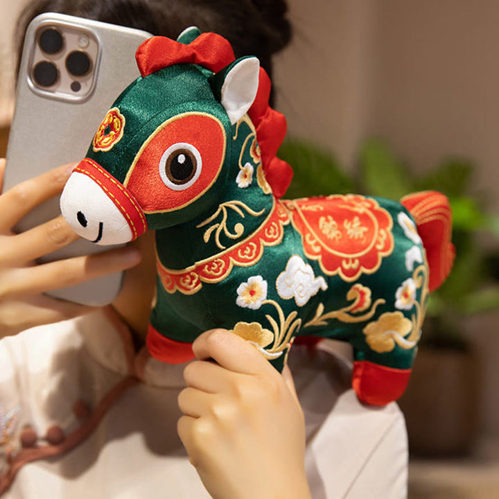 Buddha Stones 午年の刺繍の自由ホームデコレーション - image 4