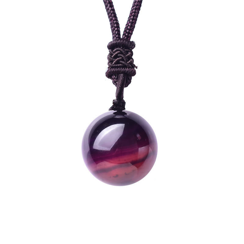 Buddha Stones アメジスト、イエローアゲート、各種アゲート、ピンククリスタル、ラズライト、ラピスラズリ、バランスネックレス、ペンダント - アメジスト - image 0