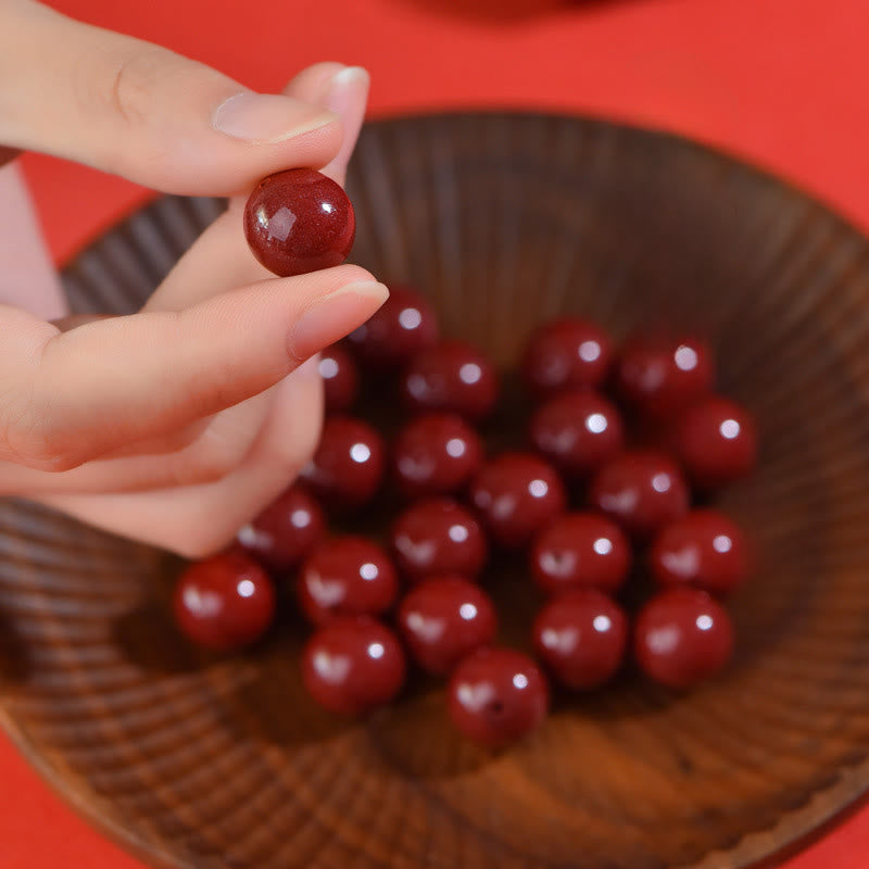 Buddha Stones 辰砂の悪霊除けネックレスペンダント - image 4