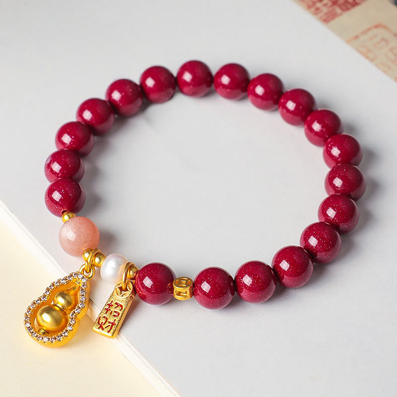 Buddha Stones 辰砂の良縁祈願と幸運繁栄を引き寄せるブレスレット - image 3