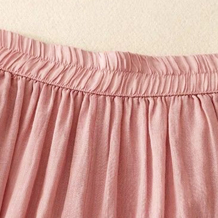 Buddha Stonesサイド刺繍デザインレディース7-8丈ワイドレッグパンツ（ポケット付き） - image 16