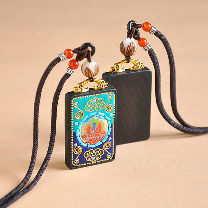 Buddha Stones薬師如来黒檀ネックレス ペンダント - image 7