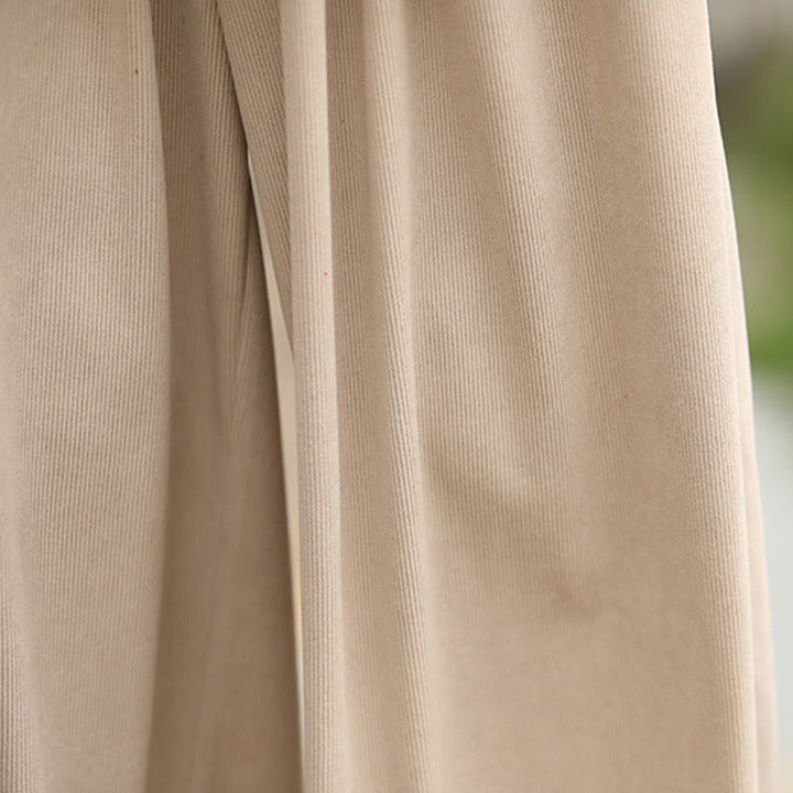 Buddha Stones 秋冬 無地 伸縮性ウエスト ドローストリング メンズ ハーレムパンツ ポケット付き - image 11