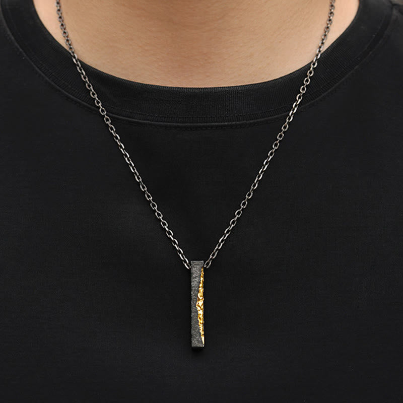 Buddha Stones 999スターリングシルバー999ゴールドオーム・マニ・パドメ・フムウィズダムネックレスペンダント - image 4