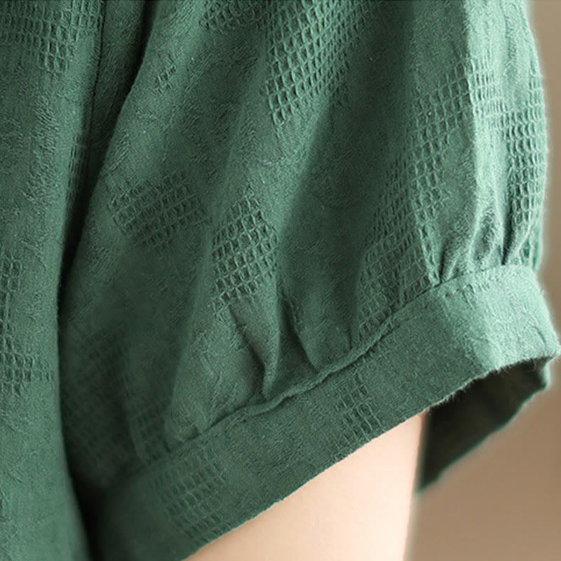 Buddha Stones 2点セット 花柄 カエルボタン シャツ コットン ハーレムパンツ ポケット付き - image 7