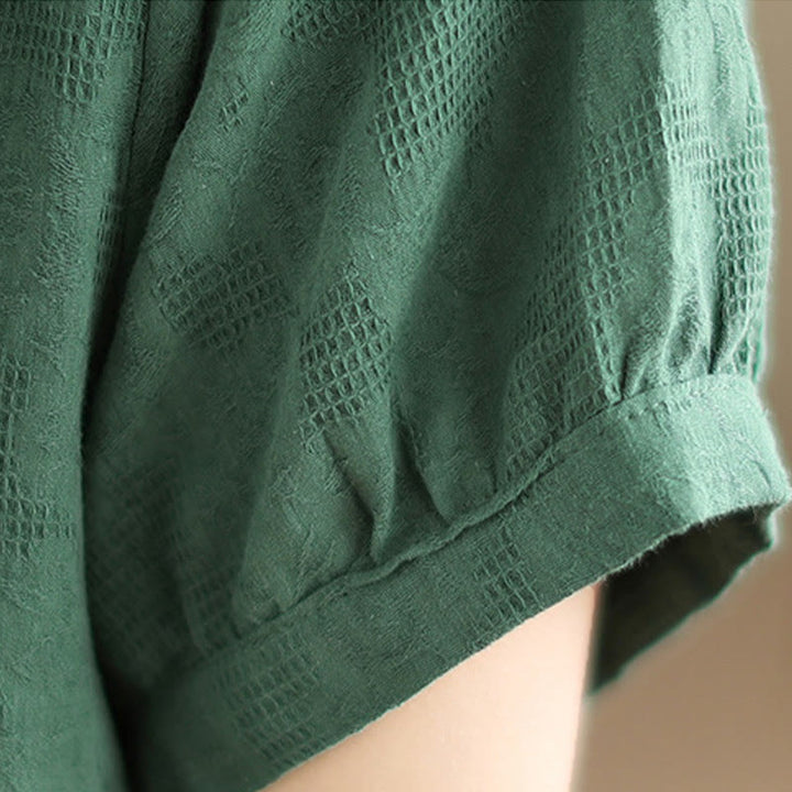 Buddha Stones 2点セット 花柄 カエルボタン シャツ コットン ハーレムパンツ ポケット付き - image 7