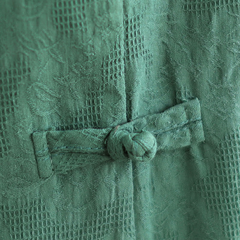 Buddha Stones 2点セット 花柄 カエルボタン シャツ コットン ハーレムパンツ ポケット付き - image 10